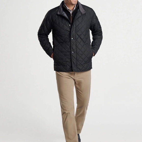 Peter Millar Suffolk Coat Crown Black - Picture 5 of 6